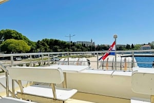 Pula: Dolfijn Zonsondergang Cruise naar Brijuni met Diner & Drankjes