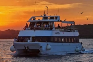 Pula: Dolphin-Sunset tour NP Brijuni with Dinner & Drinks +