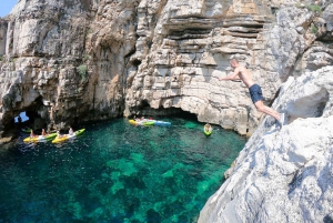 Pula: Half-Day Kayak, Cliff, and Cave Tour