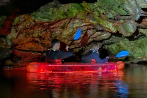 Pula: Istria Cave LED Illuminated Kayak Tour by Night