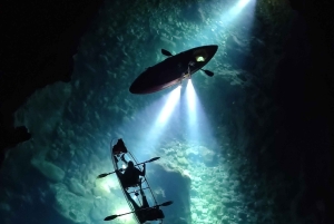 Pula: Istria Cave LED Illuminated Kayak Tour by Night