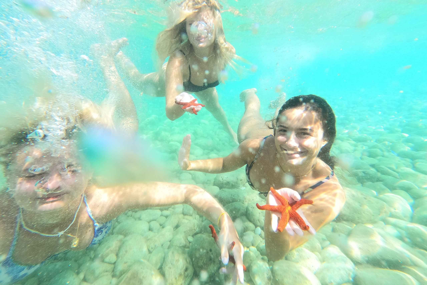 Pula:Kayak Tour-Cliff jumping,snorkeling&free GoPro pictures