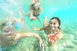 プーラ:カヤックツアー-クリフジャンピング、シュノーケリング、GoPro写真無料プレゼント