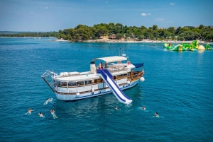 Pula: Parque Nacional de Brijuni/2 paradas para nadar/almuerzo/bebidas