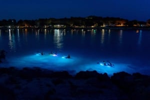 Pula: Night Kayak Tour with Glowing Kayaks