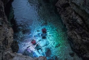 Pula: Night-Time Sea Kayaking Tour in Transparent Kayak