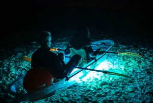 Pula: Night-Time Sea Kayaking Tour in Transparent Kayak