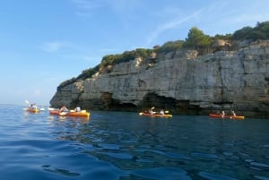 Pula : Visite guidée en kayak des grottes et falaises de la mer à Pula