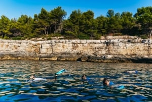 Pula: Snorkeling, pływanie i wycieczka kajakiem z Blue Cave