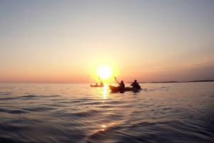 Pula: Sunset Kayak Tour with Drinks and Cliff Jumping