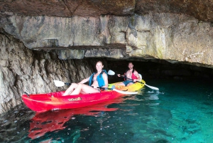Pula: Sunset Kayak Tour with Drinks and Cliff Jumping
