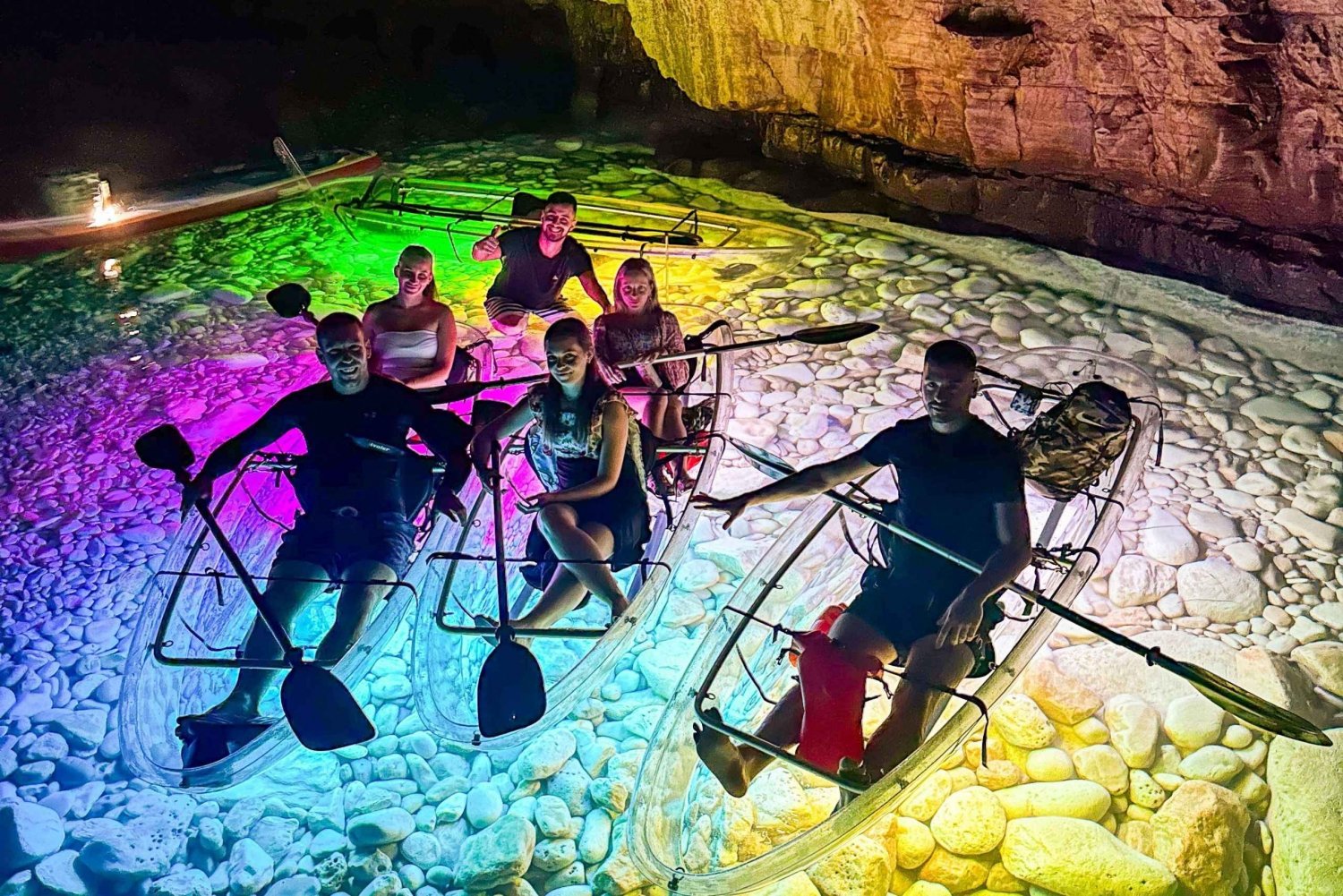 Pula: Sunset/Night Illuminated Transparent Kayak Cave Tour