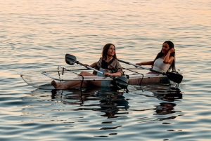 Pula: Tour transparente en kayak iluminado al atardecer/noche