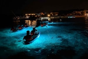 Pola: Tour serale e notturno in kayak trasparente illuminato