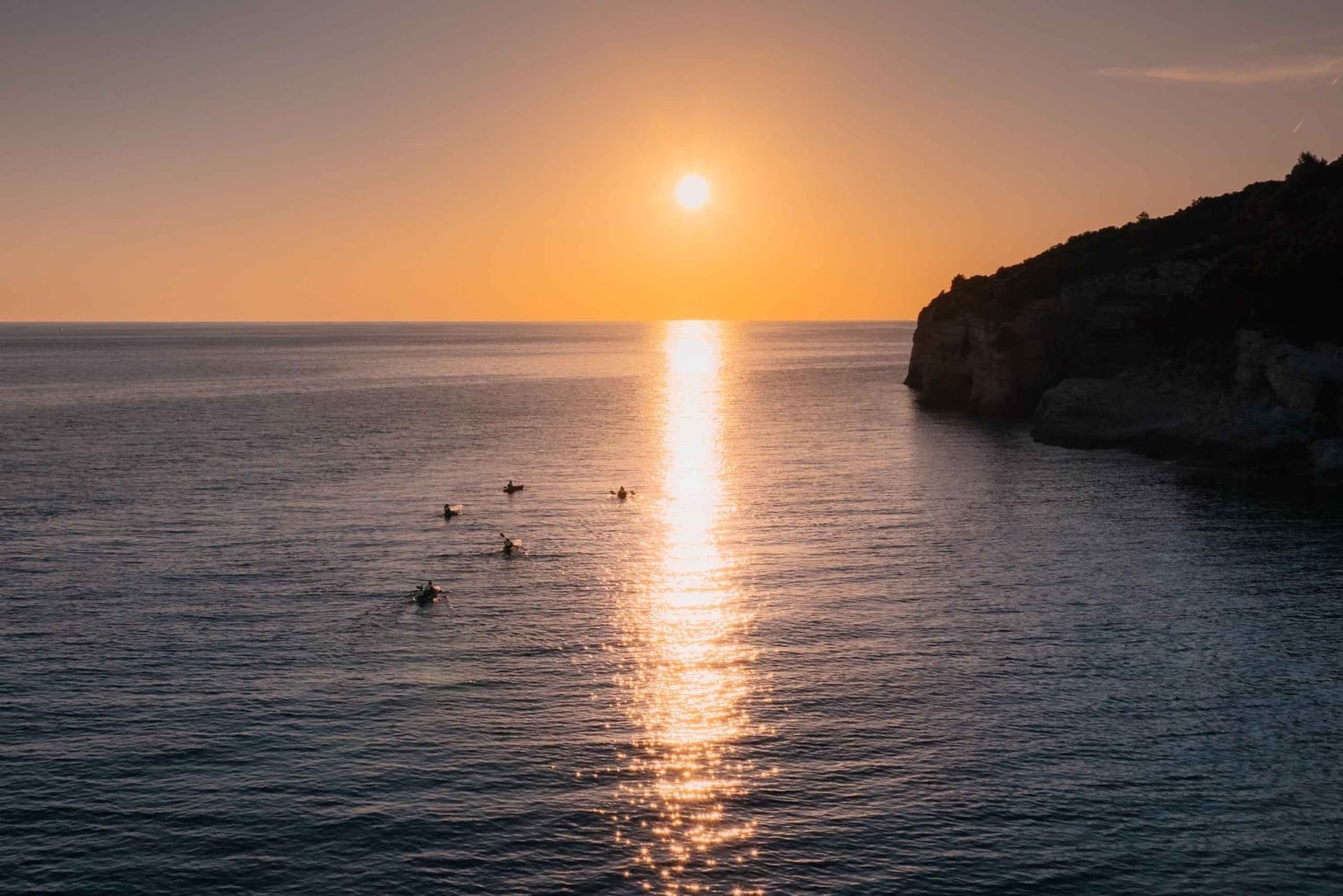 Pula:Sunset Tour By Clear Kayak,Cave,Swim & Cliff Jumping