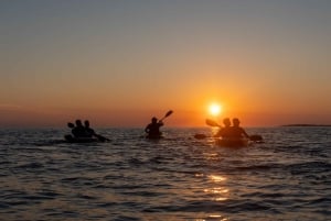 Pula:Sunset Tour By Clear Kayak,Cave,Swim & Cliff Jumping