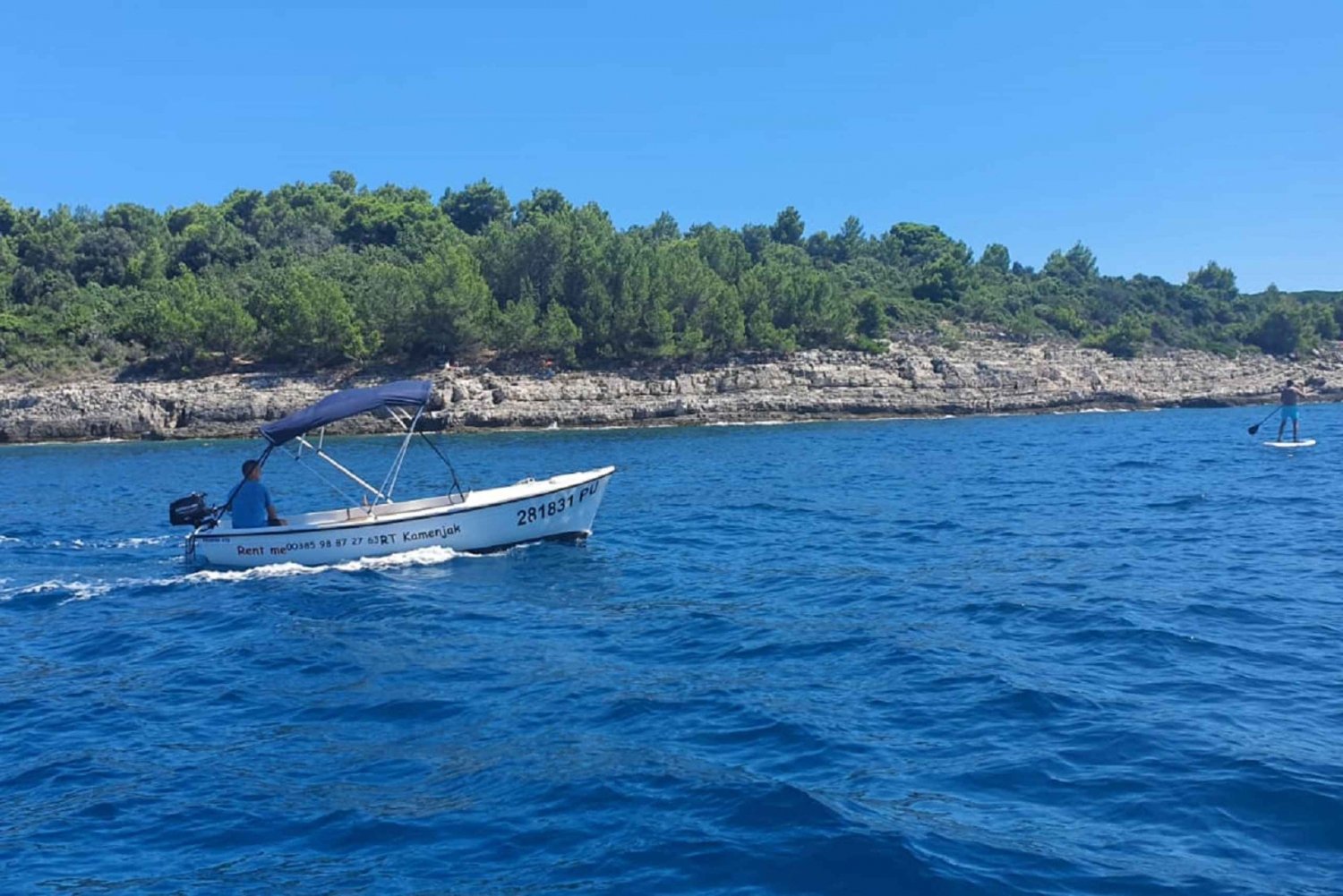 Rent a boat up to 6 person on Cape Kamenjak Nature Park