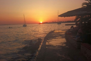 Romantische Zonsondergang rond Zadar met Prosecco