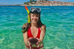 Rovinj: BUBA KAYAK TOURS: snorkelen, springen, gratis drankjes en foto's