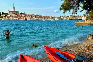 Rovinj: BUBA KAYAK TOURS: snorkelen, springen, gratis drankjes en foto's