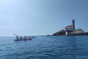 Rovinj: Excursión en kayak y snorkel por las Islas Desiertas del Cabo Dorado