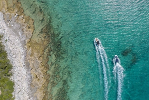 ロヴィニ：リムフィヨルドとロヴィニ諸島のスピードボートツアーをお楽しみください