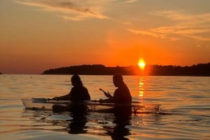 Rovinj: Nachttour in einem transparenten Kajak um die Inseln