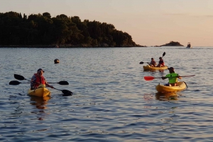 Sport acquatici Rovigno - Tour in kayak, snorkeling, drink gratuito e foto
