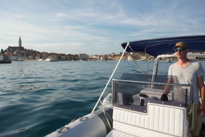 Rovinj: Red Island and Pirate Cave speedboat tour