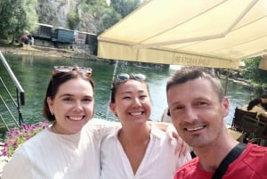 Sarajevo: Mostar, Konjic, Počitelj, casa sufi e cascate