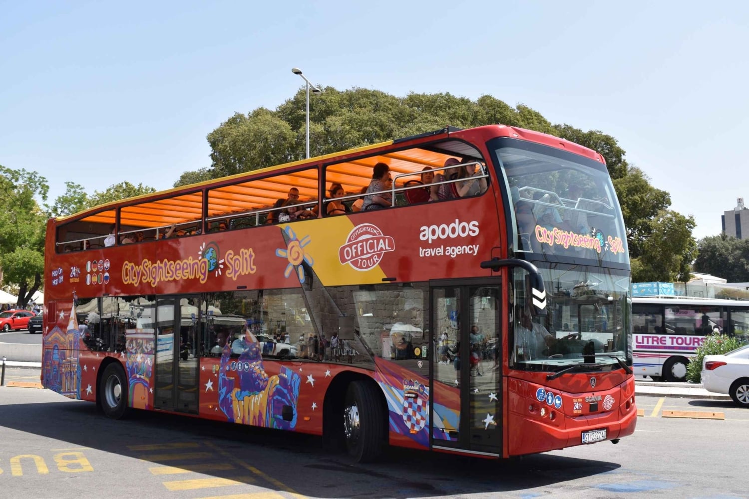 Split: 48 tuntia voimassa oleva hop-on hop-off -lippu nähtävyyksien katselubussilla