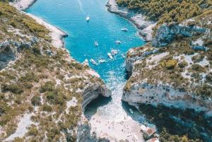 Split : Visite d'une jounée des 5 îles de la Grotte Bleue avec Hvar et Vis