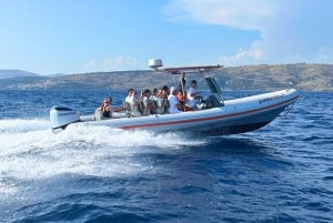 Split: Wycieczka łodzią motorową po Błękitnej Lagunie i 3 wyspach – mała grupa