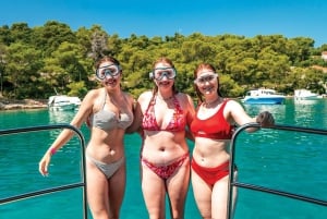 Split: Blue Lagoon and 3 Island Cruise with Food and Drinks