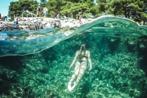 Split : Lagon bleu et visite des 3 îles en bateau à moteur avec déjeuner