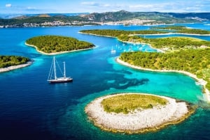 Split: Blå lagunen, Hvar och 5 öars båttur med lunch