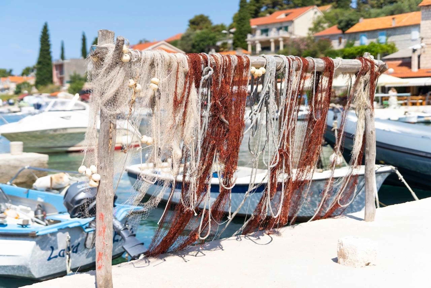 Split: Blå lagunen, Trogir och Solta med motorbåt