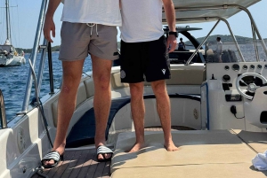 Split - Båttur till Blå grottan Båttur till Blå grottan, Vis, Blå lagunen, Hvar, Brač