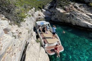 Split - Båttur till Blå grottan Båttur till Blå grottan, Vis, Blå lagunen, Hvar, Brač
