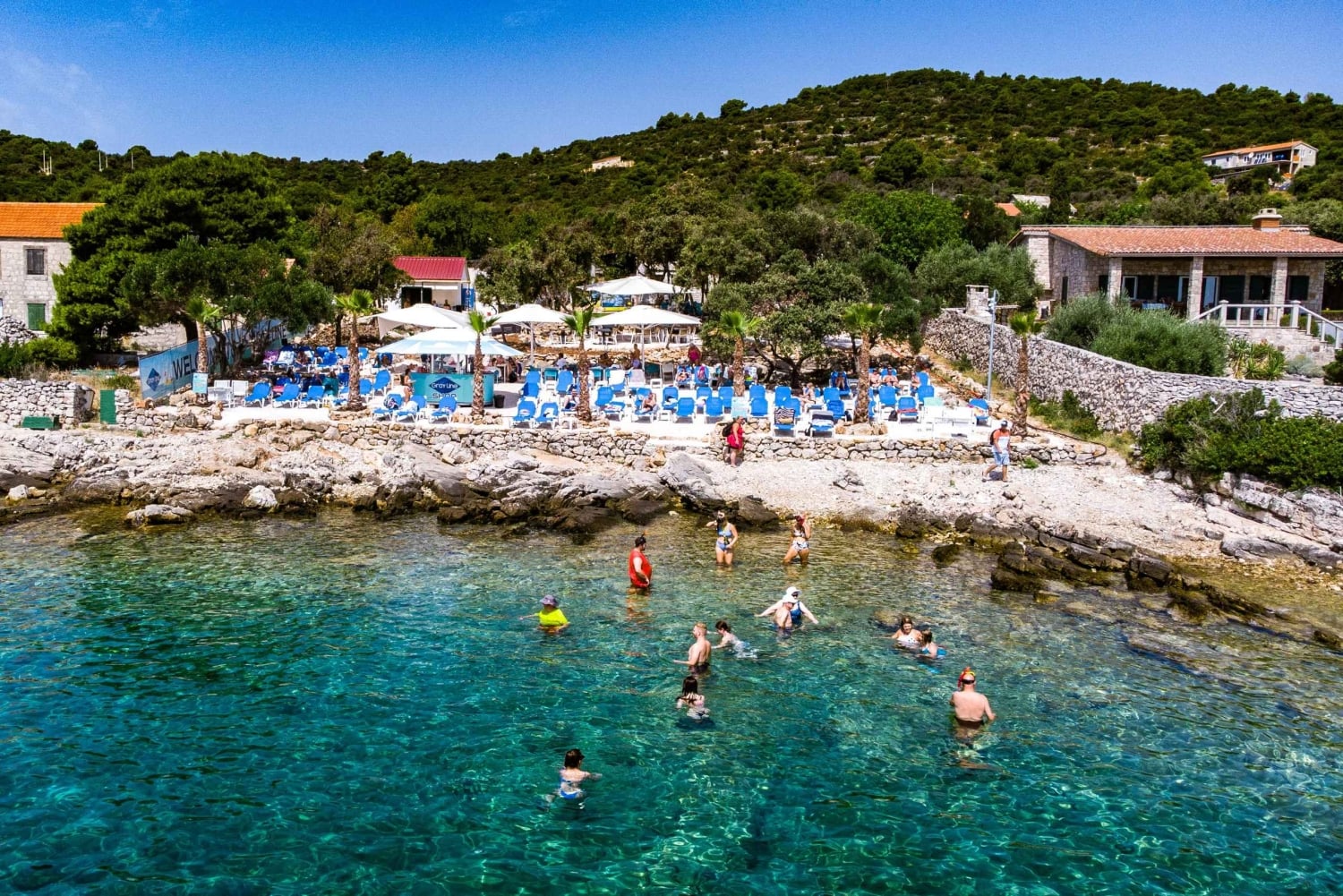 Passeio de barco em Split de meio dia: Lagoa Azul, Trogir e Čiovo