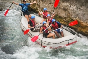 Split: Cetina River Rafting with Cliff Jumping and Cave Tour