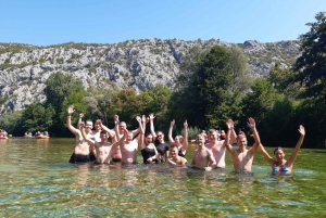Split : Excursion en rafting sur la rivière Cetina avec possibilité de prise en charge