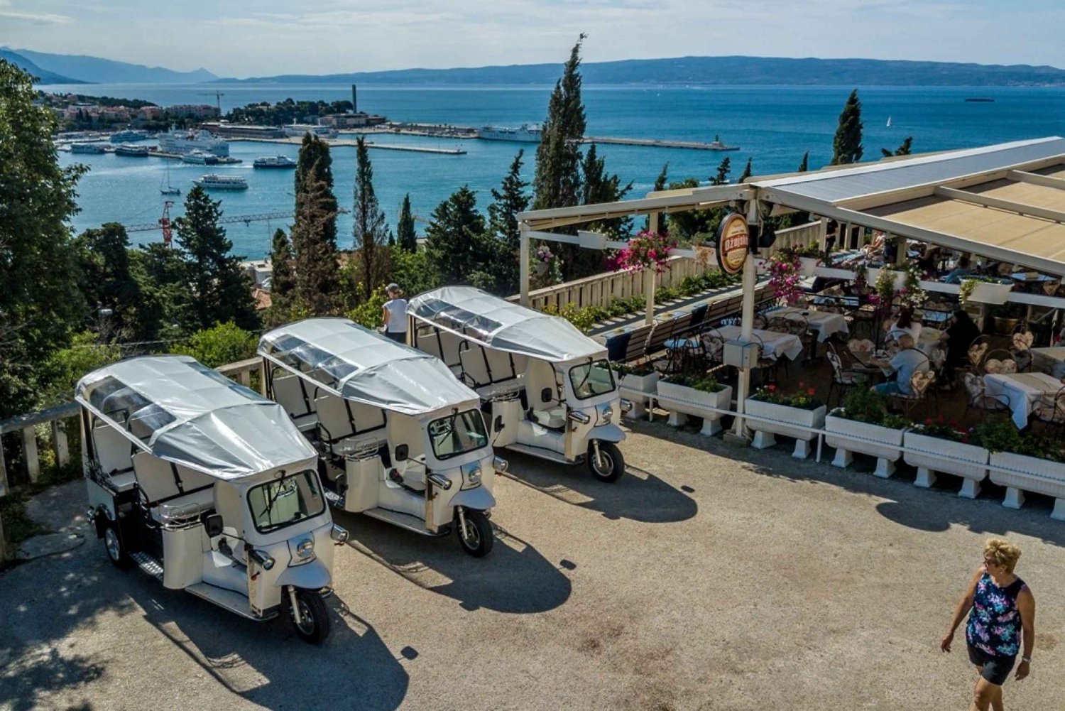 Split: Byens højdepunkter Elektrisk tuk-tuk-tur