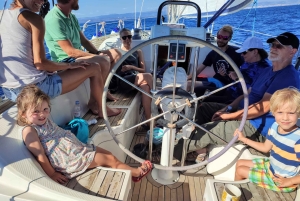 Split: Dagsutflykt med segelbåt till ön Šolta och ön Brač