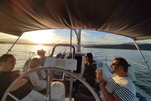 Split: Dagsutflykt med segelbåt till ön Šolta och ön Brač