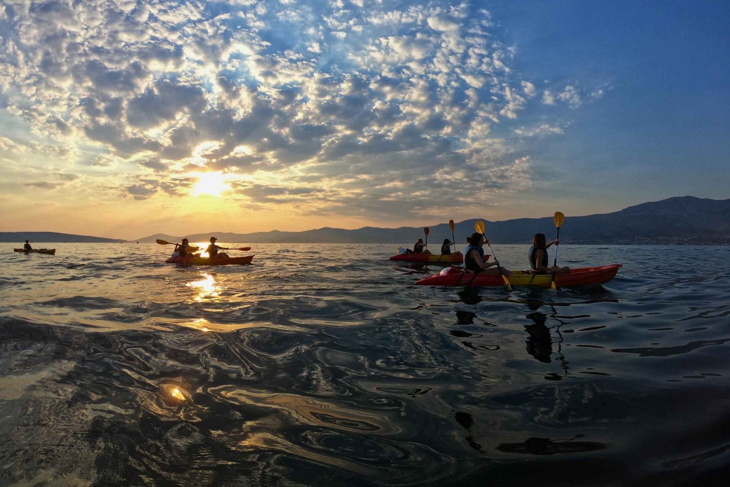 Spalato: tour guidato in kayak sul mare al tramonto
