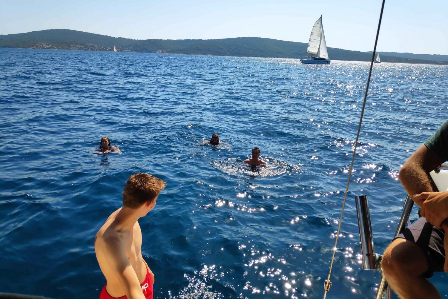 Split: Half Day Sailing Tour with Swim Stop, Snacks and Wine