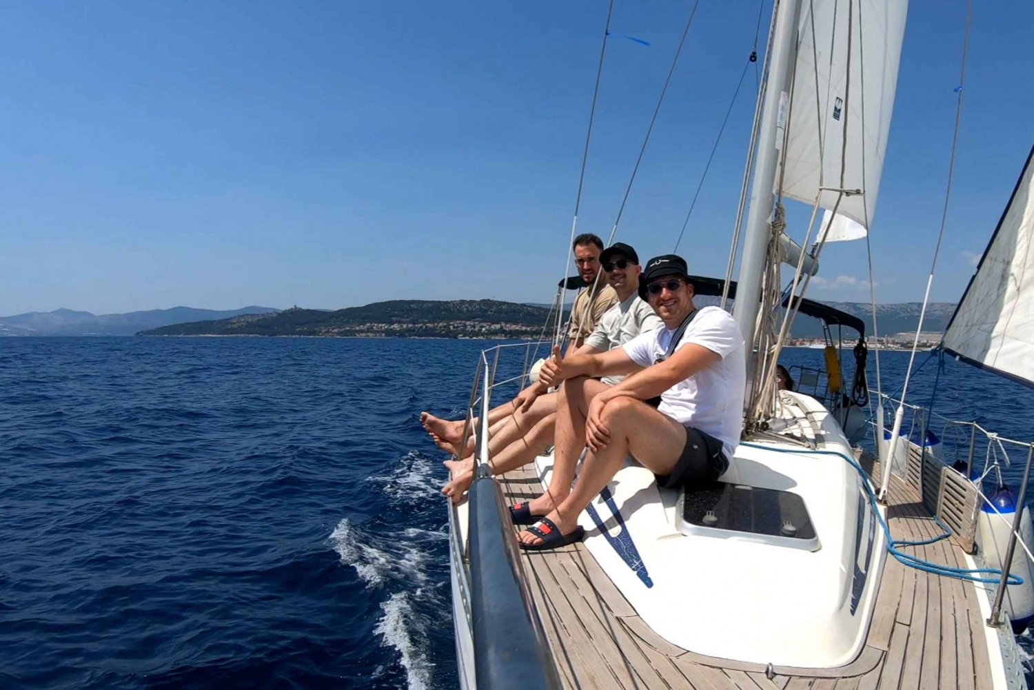 Split: Half Day Sailing Tour with Swim Stop, Snacks and Wine