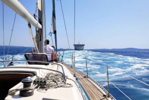Split: Half Day Sailing Tour with Swim Stop, Snacks and Wine