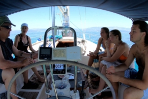 Split: Half Day Sailing Tour with Swim Stop, Snacks and Wine